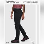 Black Diamond  Women's Black Outdoor Pants Size Medium High rise Straight Leg Photo 3