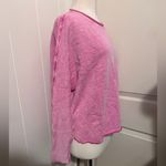 Frank & Eileen Anna Pink Mineral Dye Crew Neck Capelet Triple Fleece Sweater Photo 2