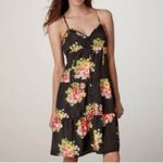 American Eagle Sleeveless Midi Dress Black Floral 0 Photo 1
