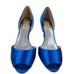 Badgley Mischka Nilla Crystal Sapphire Blue Peep Toe Heels 9M US $245 like Kiara Photo 2