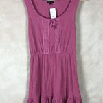BE BOP Ruffled-Hem Pink Peasant Dress NWT L Photo 9