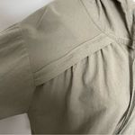 Soft Surroundings  Top Lanai Hoodie Oversized Boxy Cotton Travel Olive Green Photo 2