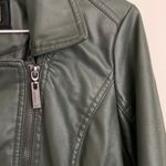 Sage Green Jou Jou Faux Leather Jacket Size L Photo 1