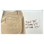 Womens size 6 NY & Company beige Manhattan Chino tan shorts butt pockets​ Photo 3