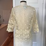 Y2k vintage tie front crochet cardigan Photo 7