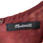 Madewell  Long Sleeve Crossover Midi Dress Clipdot Spring Prairie Size medium Photo 5