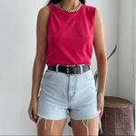 Current/Elliott NWT Current Elliott linen cotton tied up muscle tank top Photo 6