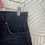 Reformation Black Distressed Denim Jeans Cut-Off Shorts Size US 30 Photo 5