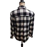 True Craft Shirt Womens Size S Black White Plaid Buffalo Check Button-Down Photo 3