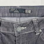 prAna  Gray Denim Jeans Womens Size 6 Slim Fit Low Rise Contrast Stitch‎ Photo 5
