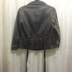 Vintage Celyn B Distressed Leather Brown Jacket Size M Photo 5