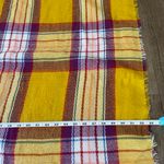 Old Navy yellow purple plaid scarf one size Winter Fall Photo 4