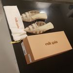 Cult Gaia ππ Femi Flats Pointed Toe Open Back Flat Mules ~ Natural EU 38 NWT Photo 15