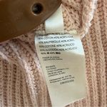 Free People  Marlie Ribbed Pullover Sweater Collared Polo Oversized Dusty Pink Photo 12