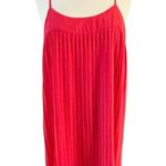 She & Sky TAROO Coral Pink Dress Pleated Sleeveless Trendy Silk Medium EUC Photo 0