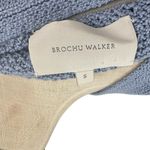 Brochu Walker  Saskia Relaxed V-neck‎ Sweater Cotton Wool Blue Size Small Photo 9