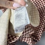 Levi's Womens Mini Dress Square Neck Cotton Pink Checkered Casual Size L Photo 4