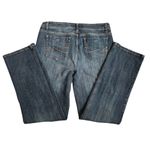 Faded Glory  Dark Blue Straight Stretch Eased Jeans Denim Bottom Size 10 Average Photo 2