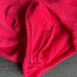 Free People NEW  It’s Now Cool Low Back One Piece Swimsuit Neon Pink Crimp Large Photo 6