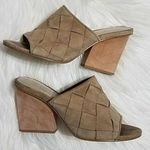 Bettye Muller  tan weave slide wedges Photo 0