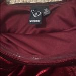 Windsor Velvet Off the shoulder Wine Dress Photo 2