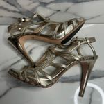 Diane Von Furstenberg  Women's Gold Silver Metallic Jeanette Nappa Heels Sz 8.5 Photo 6