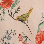 ZARA Floral Bird Top Artsy Boho Cottage Layering Spring Mixed Print Size S Photo 3