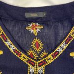 Anthropologie TMHL boho tribal embroidered sleeveless sheer lightweight tank mini midi dress Photo 3