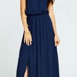 Show Me Your Mumu  SMYM Kendall navy blue maxi dress NEW MEDIUM Photo 0