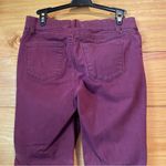 LC Lauren Conrad  Burgundy Maroon Mid Rise Pull On Stretchy Skinny Jeans 6 Photo 3