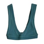 For Love & Lemons  Women’s Deep Plunge Teal Ribbed Bralette XXS $78 Photo 0