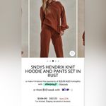 🤎🍁🍂NWT SNDYS HENDRIX KNIT PANTS IN RUST (pants only) Brown Photo 5