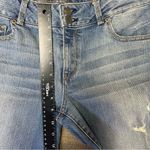 American Eagle 2013  Artist Crop Jeans Stretch Women's 14 Blue Denim Distressed Photo 2