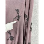 Free People Women's Dress Trapeze Mauve Floral Size Small Long Sleeve Lined Photo 7
