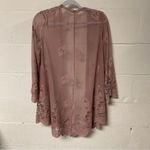 Paper + Tee Paper Tee Women’s Lace Cardigan in Soft Pink Size Small Photo 1