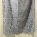 Theory  Alexandra Linen Blend Dress Blue One Shoulder Ruffle Mini Short Size 8 Photo 4