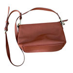 Universal Threads Universal Thread Brown Faux Leather Crossbody Bag with Exterior Pocket Photo 0