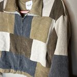 Le lis Patchwork Bomber Jacket - Cream, Brown, Blue Photo 2