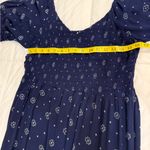 True Craft  Navy & White Midi Dress With Slit Photo 4