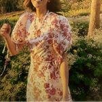 Like new THE VAMPIRE’S WIFE Red Floral Wrapsody Mini Dress Size XS Photo 3