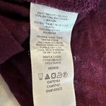 Loft Women's Blouse Medium Plum Purple & Floral Sleeveless Ruffle Collar Blouse. Photo 5