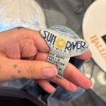 90s Denim Embroidered Romper Blue Photo 4