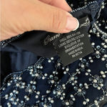 NWT Pisarro Nights Women's Blue Faux Pearl Bodice Gown size 14 Photo 8