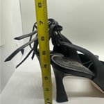 Deltan Juliana Leather Ankle Tie Pumps Black Size 9.5 Photo 8