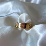 NEW Classic 18K Gold Plated Cubic Zirconia Ring Photo 0