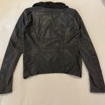 BLANK NYC asymmetrical jacket with leather, Small Photo 1