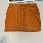 Old Navy Utility High Waisted Mini Skirt Size 12 Yellow Gold Orange Fall Photo 3