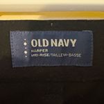 Old Navy  Harper Mid Rise Black Cropped Trouser Pants Sz 4 Regular Cotton Photo 2