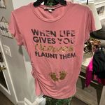 Jasmine Women’s “When Life Gives You Curves Flaunt Them”   Large Maternity Shirt Photo 0