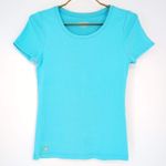 Lilly Pulitzer  Turquoise Haley Crew Neck Top Short Sleeve T-Shirt/ Tee - Size XS Photo 1